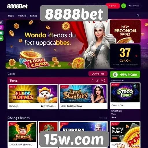 Novidades no design do site 8888bet melhoram a navegação